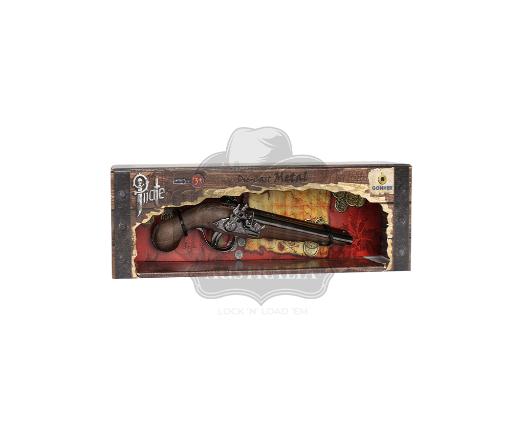 Gonher - Caribbean Pirate - 1-Shot - Diecast Metal and Plastic - Brown/Nickel accent with Box