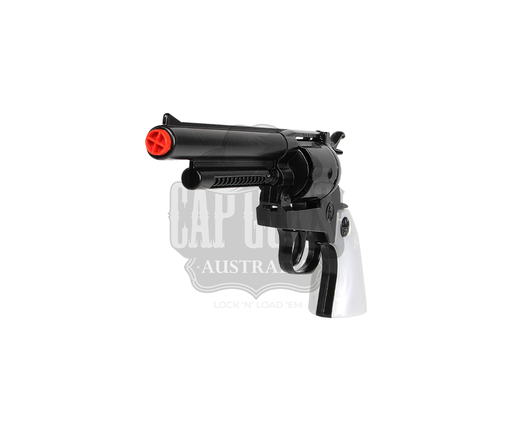 Gonher - Cowboy Revolver - Diecast Colt Peacemaker - 12-Shot - Pearl/Black