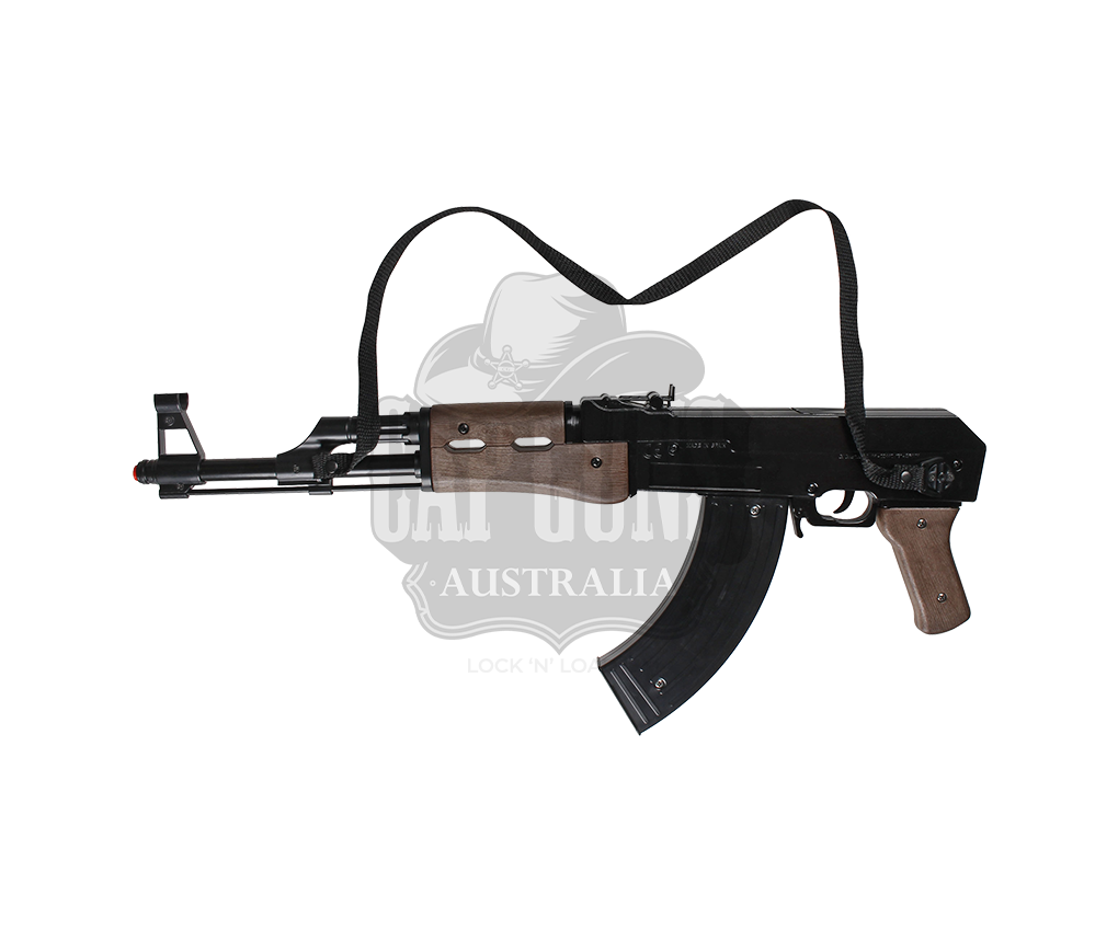 Gonher - Assault Rifle 8 Shots, Black, Carton Expositor