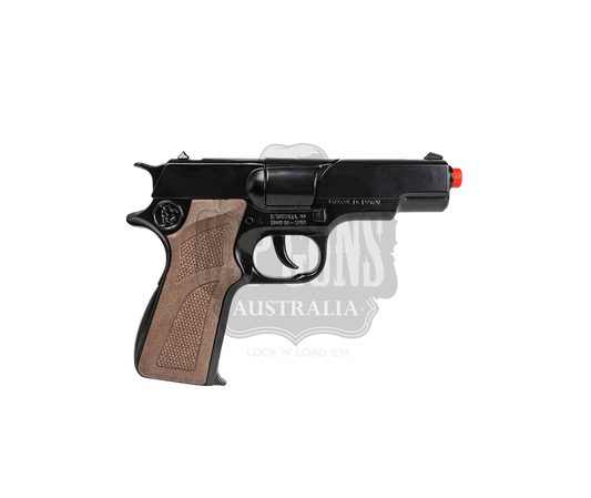 Gonher - Police Pistol - Colt Govt. 1911 Astra 8-Shot - Diecast Metal - Brown/Black with Box