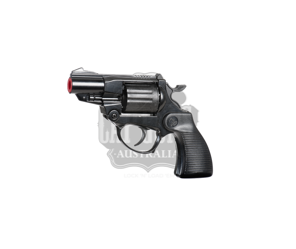 Villa Giocattoli S.R.L - Police Revolver - Falcon Gun Black - 12-shot with Box