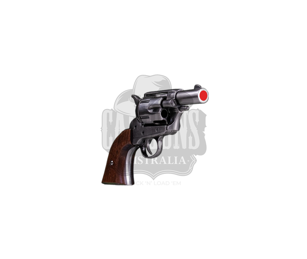 Kolser - Snub Nose Pistol - Wood/Nickel - 19 cm