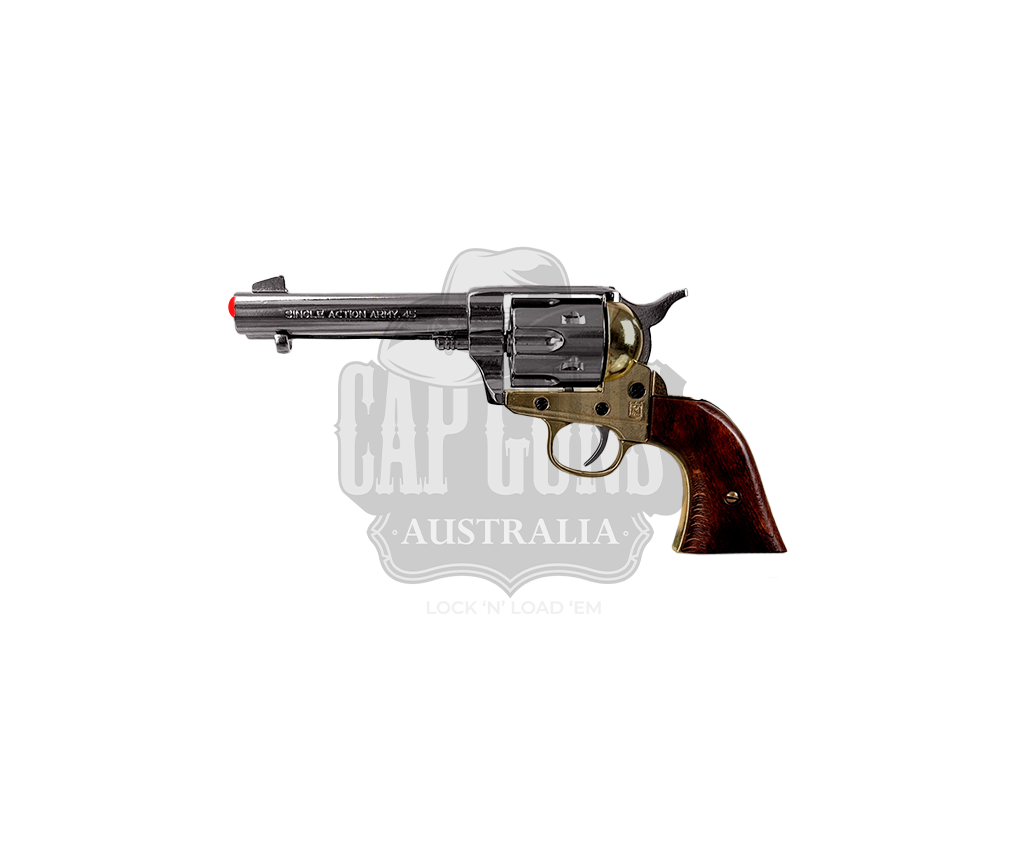 Kolser - Revolver Colt 45 4.75 in Pistol - Fast Draw - Wood/Brass & Nickel