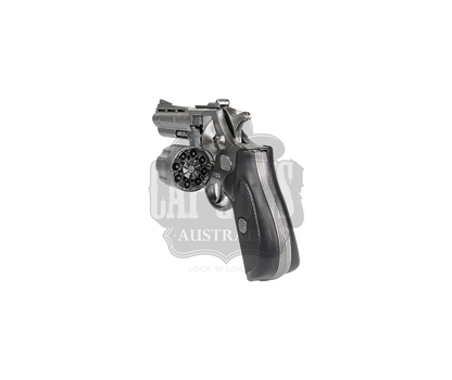 Gonher - Police Python 4" Colt Revolver Colt Cobra - 8-Shot - Diecast Metal - Black/Nickel with Box