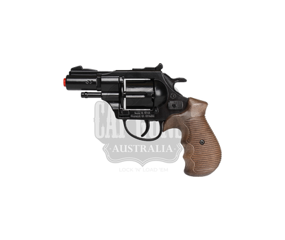 Gonher - Police Python 2" Colt Revolver - 12-Shot - Diecast Metal - Brown/Black with Box