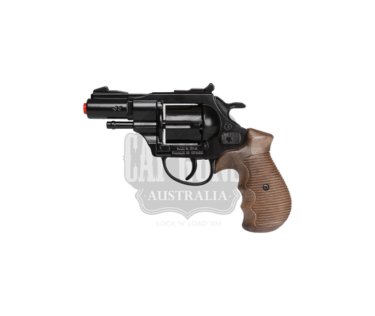 Gonher - Police Python 2" Colt Revolver - 12-Shot - Diecast Metal - Brown/Black with Box