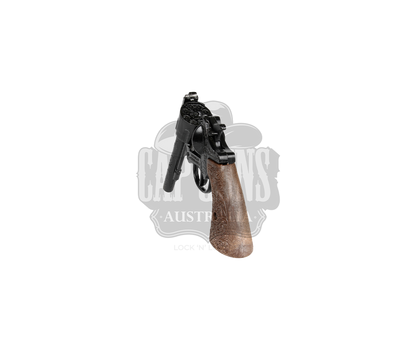 Gonher - Cowboy Revolver - 8-Shots - Diecast Metal - Brown/Black with Box
