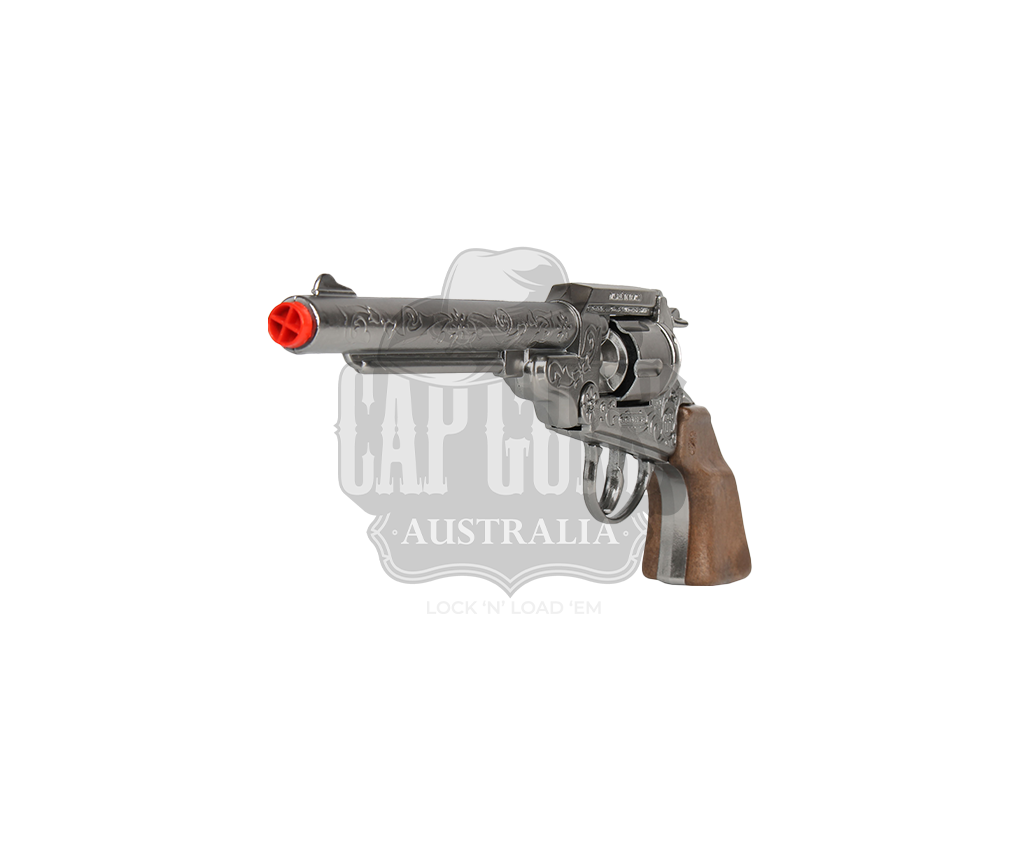 Gonher - Cowboy Colt Revolver 1851 - 8-Shot - Diecast Metal - Brown/Nickel with Box