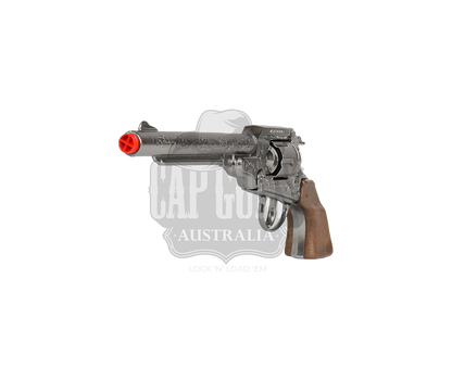 Gonher - Cowboy Colt Revolver 1851 - 8-Shot - Diecast Metal - Brown/Nickel with Box