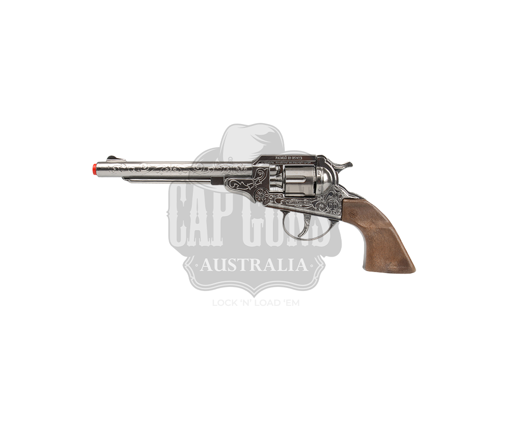 Gonher - Cowboy Colt Revolver 1851 - 8-Shot - Diecast Metal - Brown/Nickel with Box