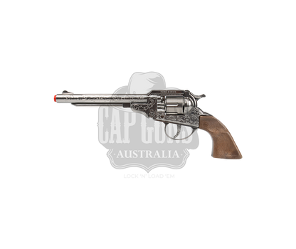 Gonher - Cowboy Colt Revolver 1851 - 8-Shot - Diecast Metal - Brown/Nickel with Box