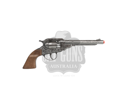 Gonher - Cowboy Colt Revolver 1851 - 8-Shot - Diecast Metal - Brown/Nickel with Box