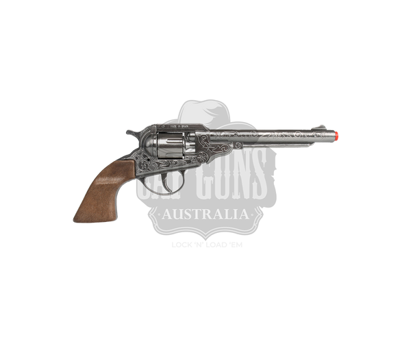 Gonher - Cowboy Colt Revolver 1851 - 8-Shot - Diecast Metal - Brown/Nickel with Box