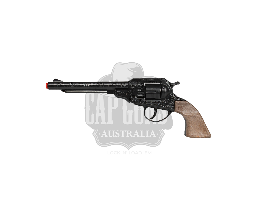 Gonher - Cowboy Colt Revolver 1851 - 8-Shot - Diecast Metal  - Brown/Black with Box