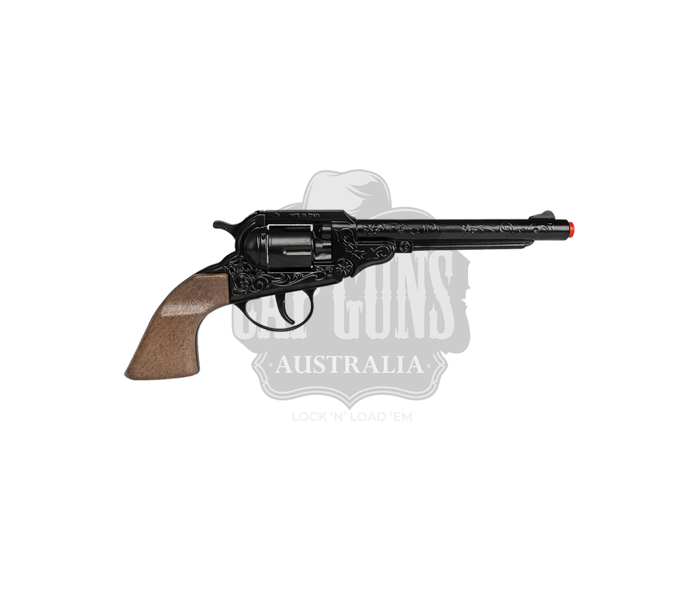 Gonher - Cowboy Colt Revolver 1851 - 8-Shot - Diecast Metal  - Brown/Black with Box