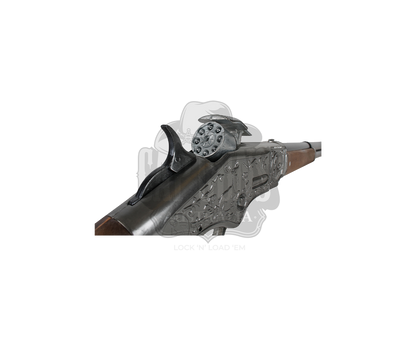 Gonher - Cowboy Winchester Rifle - 8-Shot - 82 cm - Diecast Metal - Brown/Nickel accent and lever action with Box
