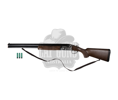 Gonher - Winchester Superimposed 1+1 Shotgun - Plastic & Metal - 85 cm - Brown/Black with Box and 3-Shells included