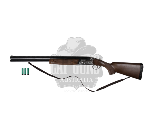 Gonher - Winchester Superimposed 1+1 Shotgun - Plastic & Metal - 85 cm - Brown/Black with Box and 3-Shells included