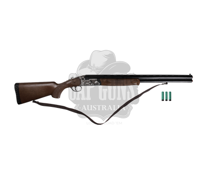 Gonher - Winchester Superimposed 1+1 Shotgun - Plastic & Metal - 85 cm - Brown/Black with Box and 3-Shells included