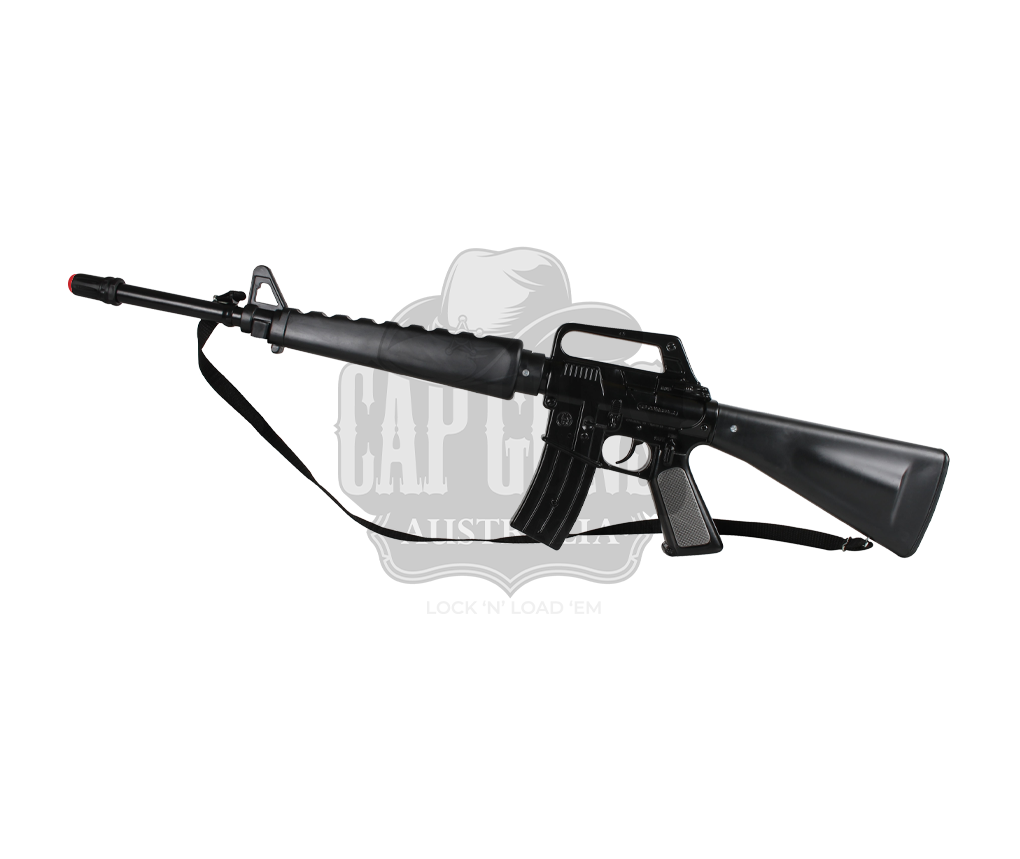 Gonher - M16 Assault Rifle - Diecast Metal - 8-Shot - 72 cm - All Black with Box