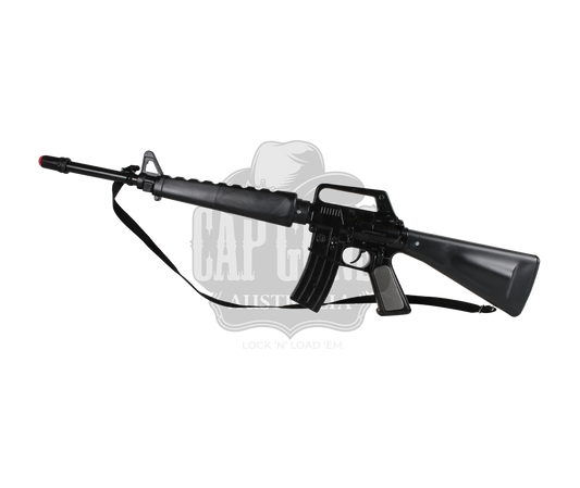 Gonher - M16 Assault Rifle - Diecast Metal - 8-Shot - 72 cm - All Black with Box