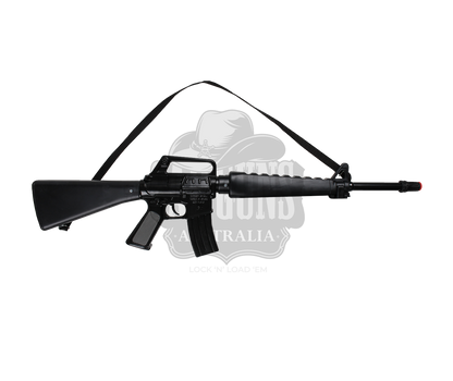 Gonher - M16 Assault Rifle - Diecast Metal - 8-Shot - 72 cm - All Black with Box