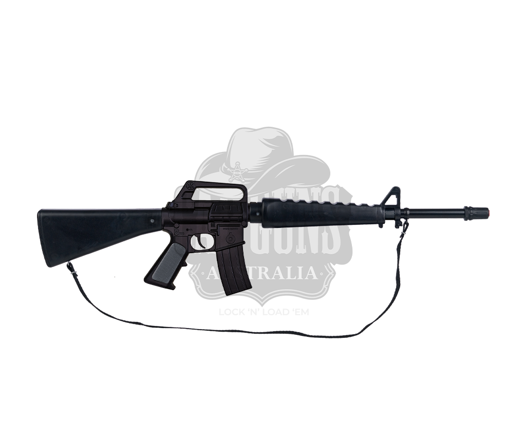 Gonher - M16 Assault Rifle - Diecast Metal - 8-Shot - 72 cm - All Black with Box