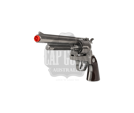 Gonher - Cowboy Revolver - Diecast Peacemaker Western Colt SAA 6 mm - 12-Shot - Black/Nickel with Box