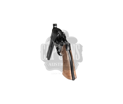 Gonher - Police Revolver - Diecast Metal - Colt Python 6" Brown/Black with Box