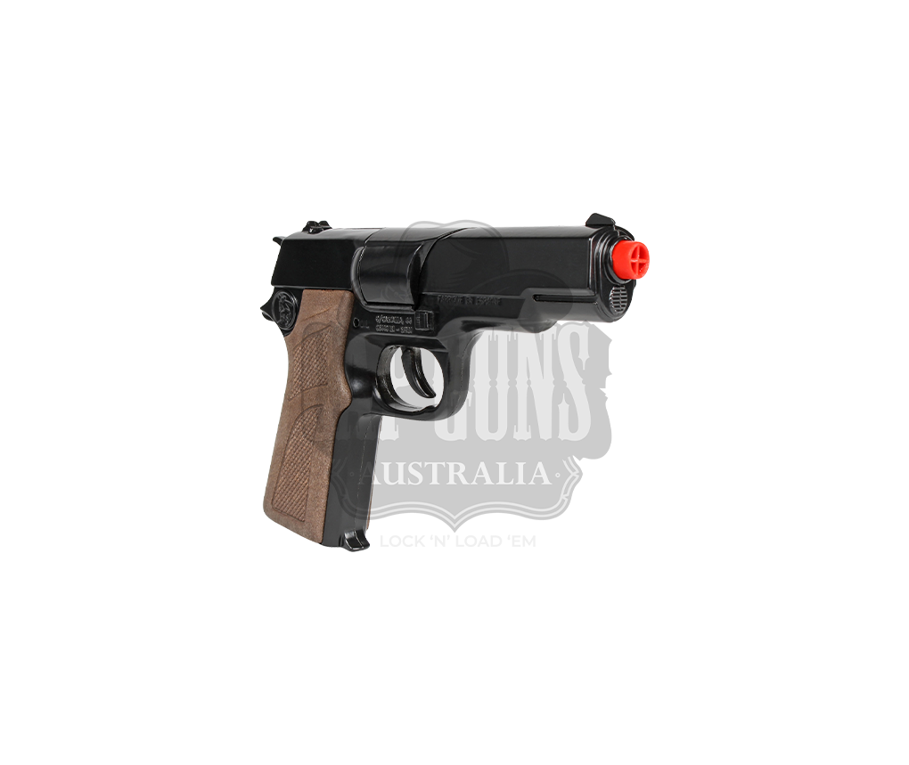 Gonher - Police Pistol - Colt Govt. 1911 Astra 8-Shot - Diecast Metal - Brown/Black with Box