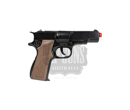 Gonher - Police Pistol - Colt Govt. 1911 Astra 8-Shot - Diecast Metal - Brown/Black with Box