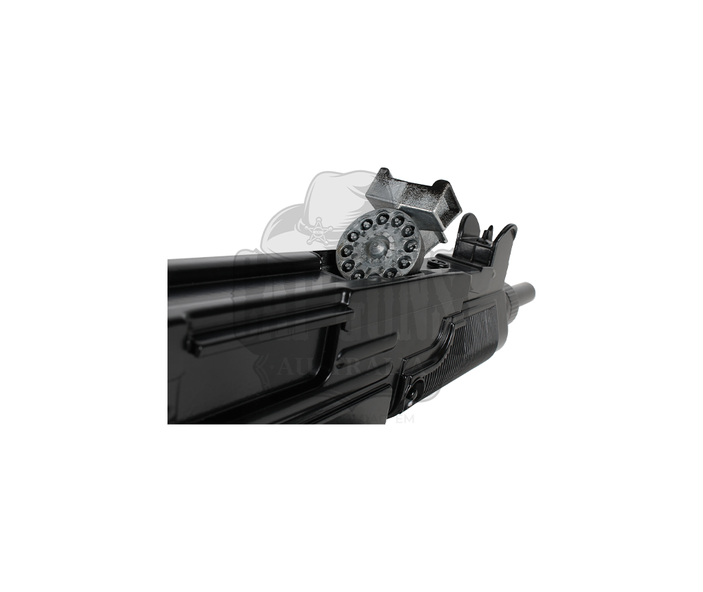 Gonher - Diecast UZI Machine Gun - 12-Shot - Black