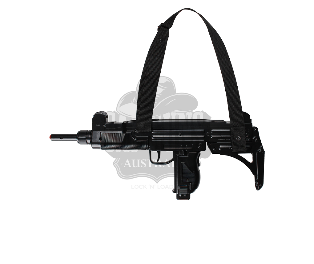 Gonher - Diecast UZI Machine Gun - 12-Shot - Black