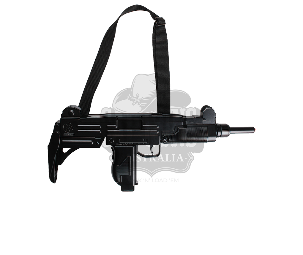 Gonher - Diecast UZI Machine Gun - 12-Shot - Black