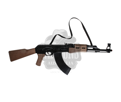 Gonher - Diecast AK-47 Rifle Blk/Brown 8 shots