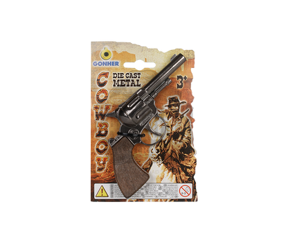 Gonher - Cowboy Little Revolver, Steel, Carton Expositor
