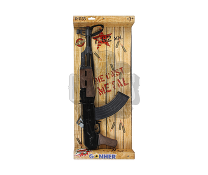 Gonher - Assault Rifle 8 Shots, Black, Carton Expositor