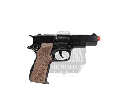 Gonher - Police Pistol - Colt Govt. 1911 Astra 8-Shot - Diecast Metal - Brown/Black with Box