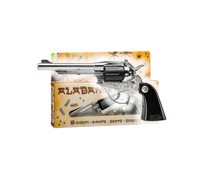 Villa Giocattoli S.R.L - Western Revolver - Arizona Gun Silver - 8-Shot with Box