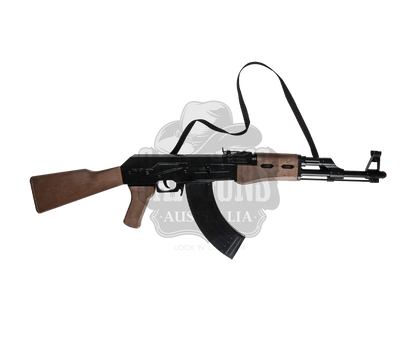 Gonher - Diecast AK-47 Rifle Blk/Brown 8 shots