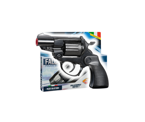 Villa Giocattoli S.R.L - Police Revolver - Falcon Gun Black - 12-shot with Box