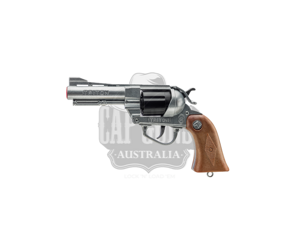 Villa Giocattoli S.R.L - Police Revolver - Triton Gun Silver - 12-shot with Box