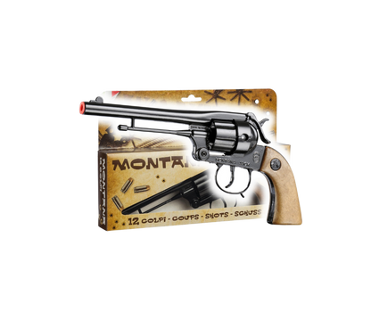 Villa Giocattoli S.R.L - Western Revolver - Montana Gun Black - 12-Shot with Box