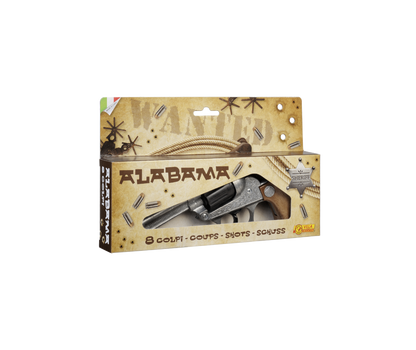 Villa Giocattoli S.R.L - Western Revolver - Alabama Gun Old Metal - 8-Shot with Box