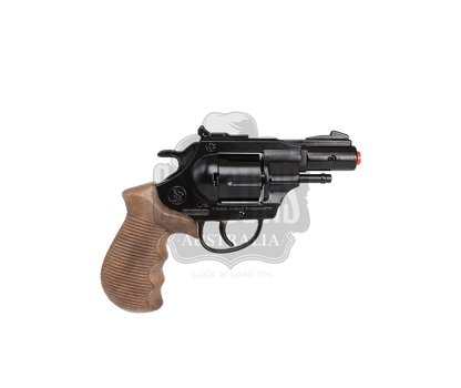 Gonher - Police Python 2" Colt Revolver - 12-Shot - Diecast Metal - Brown/Black with Box
