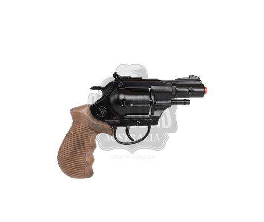 Gonher - Police Python 2" Colt Revolver - 12-Shot - Diecast Metal - Brown/Black with Box