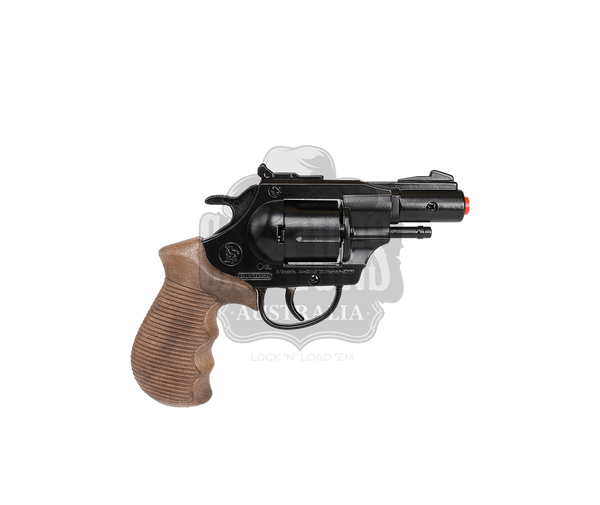 Gonher - Police Python 2" Colt Revolver - 12-Shot - Diecast Metal - Brown/Black with Box