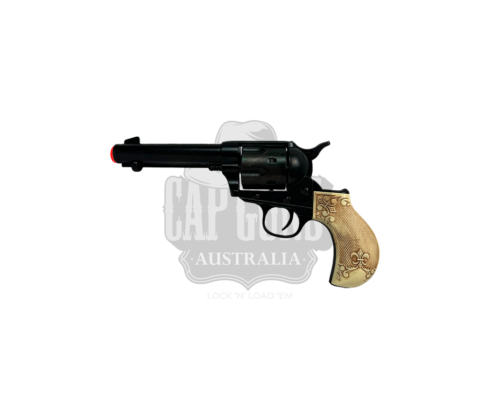 Kolser - Revolver Thunderer Replica - Engraved Imitation Ivory/Black