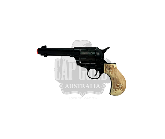 Kolser - Revolver Thunderer Replica - Engraved Imitation Ivory/Black