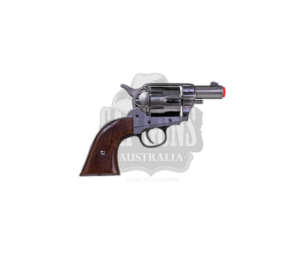 Kolser - Snub Nose Pistol - Wood/Nickel - 19 cm